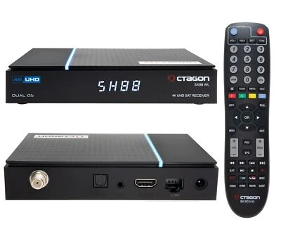 ►OCTAGON SX88 WL V2 4K UHD S2+IP 5G WiFi 1xDVB-S2 E2 Linux Smart TV Sat Receiver - Bild 1 von 4