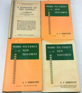 1933 - A T Robertson - (3) Word Pictures in the New Testament & Harmony Gospels - Picture 1 of 6