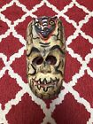 Antique Mexican or Guatemalan Festival Mask Wood Carved Folk Art RARE