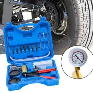 Car Vacuum Pressure Pump Bleeding Kit Hand Held Clutch Brake Bleeder Tester Set - Picture 1 of 7