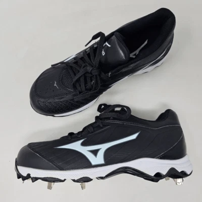 MIZUNO 9-SPIKE ADVANCED SWEEP 3 BAJO MUJER TALLA 6 TACO DE METAL NEGRO SOFTBOL Foto 1 de 4