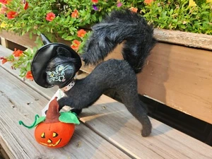 Muñeca de Halloween Annalee 2020 nueva con etiquetas - Gato asustado de 6" con calabaza Jack O Lantern - Imagen 1 de 5