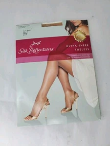 Women's Lasting Sheer Control Top Toeless Pantyhose OB376 Natural Color - Picture 1 of 4