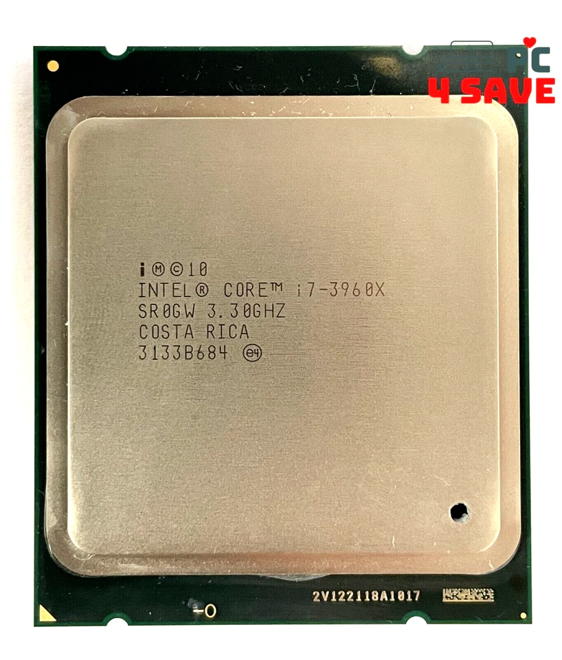 Intel Core i7-3960X Extreme Edition 3.30GHz (Turbo 3.90GHz) 6-Core LGA2011 SR0KF - Image 1 of 1