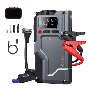 12000mAh 5 en 1 Arrancador arranque de coche 6000A con compresor de aire 150 PSI - Imagen 1 de 12