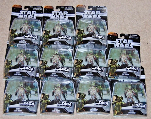 Star Wars Saga Collection 3.75" Lot of 11 Elite Corps Clone Troopers Camo Army B Cover