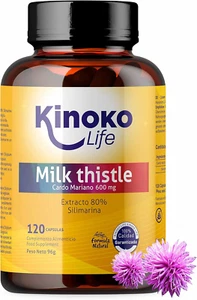 CARDO MARIANO 120 Capsule Dose Più Alta: 600 Mg per Capsula Vegana 80% Estratto - Foto 1 di 12