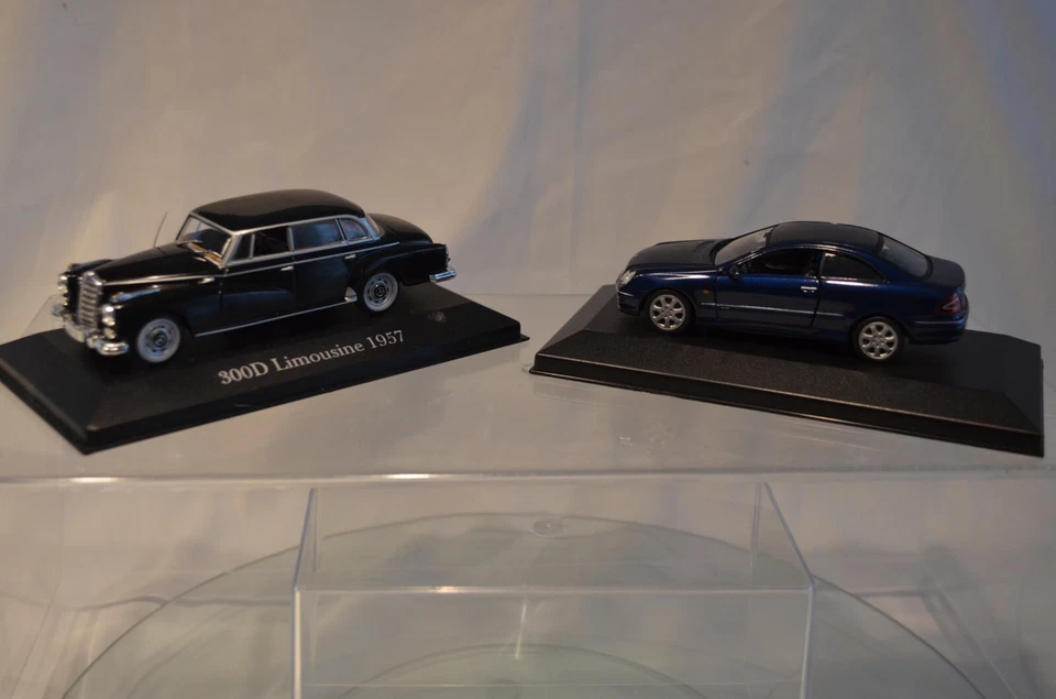 MERCEDES 300D LIMOUSINE 1957 ALTAYA ET CLK SOLIDO AVEC DEFAUTS - Photo 1/4