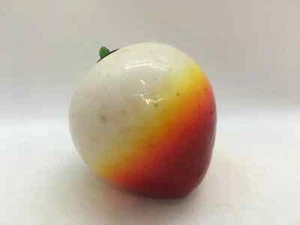 Murano Multicolored Blown Glass Peach ~ 4.5 Inches Tall - Picture 1 of 6