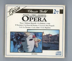 Excelsior Classic Gold Great Moments Of Opera 2 CD Set Puccini, Verdi, Donizetti - Imagen 1 de 8