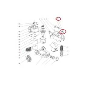 Zanussi Vacuum Cleaner On / Off Switch Button Genuine - Picture 1 of 1