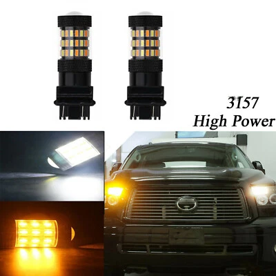 2x Bombillas LED de señal de giro de freno trasero blanco ámbar para Chevy Tahoe 2000-2014 Foto 1 de 4