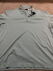 Joseph Abboud Men’s Polo Light Blue Liquid Soft Size XL 100% Cotton - Picture 1 of 5