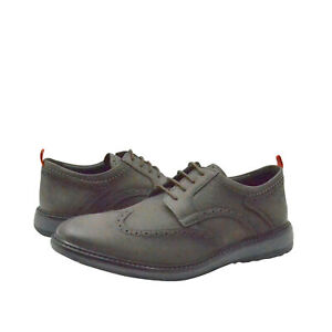 Men's Shoes Clarks CHANTRY WING Casual Lace Up Oxfords 61404 DARK GREY NUBUCK