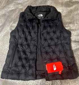 NWT The North Face Ladies Holladown Quilted Goose Down Vest TNF Black Size M - Picture 1 of 8