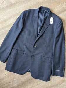 NWT Brooks Brothers 44R Wool Navy Blazer Jacket Milano Fit REDA 1865 Italy $498 - Picture 1 of 11