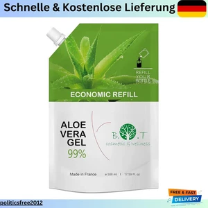 100% Reines Aloe Vera Gel aus Spanien | Feuchtigkeitsspendend für Gesicht und - Bild 1 von 7