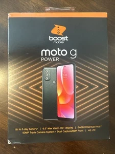 Motorola Moto G Power - 64GB - ASA Co-Green BOOST MOBILE! - Bild 1 von 5