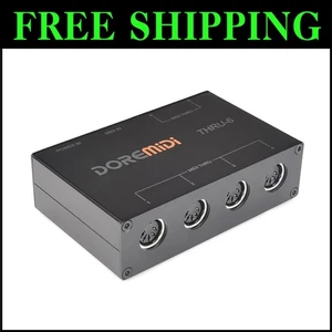 Compact USB MIDI Thru Splitter with 1-in-6 Outputs - Plug-and-Play Convenience - Picture 1 of 9