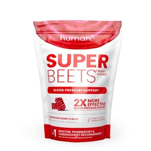 SuperBeets® Heart Chews - Pomegranate Berry - 60 Chews (30 Servings) - Picture 1 of 5