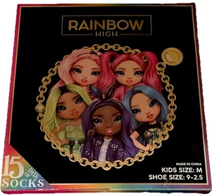 RAINBOW HIGH 15 Days of Socks Countdown Advent Calendar Kid's Size M NIB NEW - Picture 1 of 3