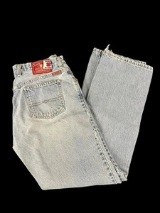 VTG Lucky Brand Womens Jeans Size 14 X 32 High Waist Relaxed Distressed USA Made - Picture 1 of 12