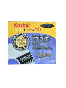 Kodak CD-R GOLD+ Silver Ultima 1x-12x . 10pcs Jewel Case - Bild 1 von 3