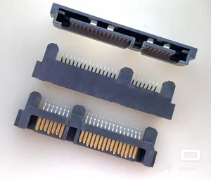 10PCS SATA hard drive interface 7P+15P male socket SMT clamp type A patch - Picture 1 of 2