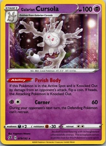 Galarian Cursola Holo Holo Rare SWSH02 SWSH02: Rebel Clash 079/192 NM - Picture 1 of 2