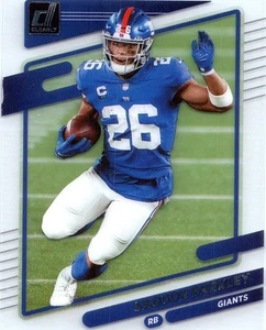 Clearly Donruss Saquon Barkley #37 New York Giants 2021 - Imagen 1 de 2