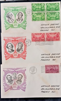 1936-37 Army issue F.D.C. -5      stock#971 - Image 1 of 2