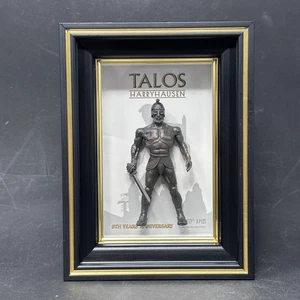 Jason y los Argonautas TALOS Ray Harryhausen Estatua Caja de Sombras Enmarcada - Raro - Imagen 1 de 10