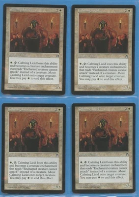 MTG: Stronghold: Calming Licid: PLAYSET of 4 - Image 1 of 2