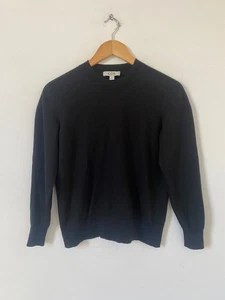 COS Jumper Extra Small Black Wool Knit Long Sleeve Pullover Crew Neck UK 6 - Picture 1 of 8