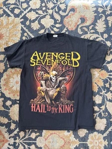 Avenge Sevenfold Hail To The King Tour Concert T Shirt L Rock Concert 2014 - Picture 1 of 5
