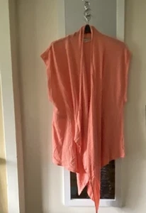 Sussan Sz XL Linen Cotton Knit Waterfall Cardigan In Excellent Condition - Picture 1 of 9