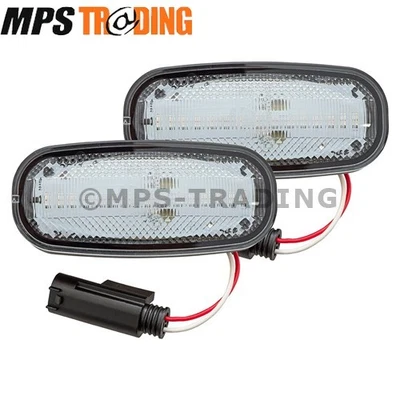 Clear LED Side Wing Repeater Indicator Pair Defender TD5 TDCI Puma WIPAC DA8530W - Image 1 of 4