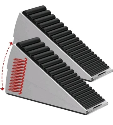 Paquete de 2 tapones de puerta de alta resistencia, tapón grande de resorte ajustable, 3 pulgadas de alto  Foto 1 de 4