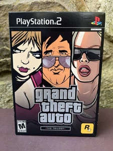 PS2 Grand Theft Auto: The Trilogy - Sony PlayStation w POSTERS Excellent! GTA - Picture 1 of 7