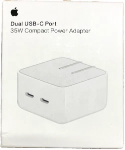 Apple Dual USB-C Port 35W Compact Power Adapter - Picture 1 of 2