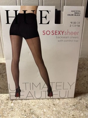 Pantimedias Top Tono So Sexy Transparente Control Costura Trasera Talla 3 Negras Foto 1 de 2