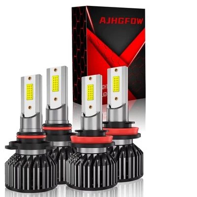 9005 H11 Kit de faros LED Combo Bombillas haz alto y bajo súper brillante blanco cálido Foto 1 de 4