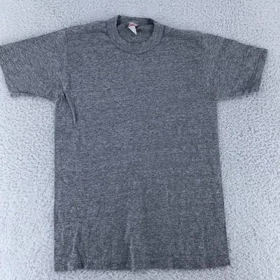 Camisa de Colección Rayón Tri Mezcla Blanca Soffe Para Hombres XXS Gris Hecha en EE. UU. Camiseta Suave Años 90 Foto 1 de 4