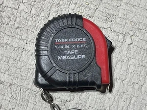 Task Force 1/4 IN. - 6 FT. Key Chain Tape Measure NEW!!!!!!!!!!!!!!!!!!!!!!!!!!! - Picture 1 of 4