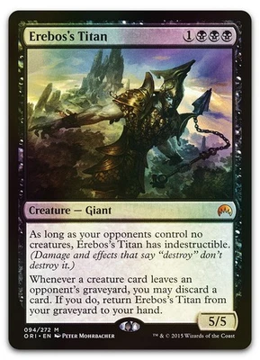 Erebos's Titan #94 (Foil) (LP) Magic Origins ORI Magic MTG - Image 1 of 2
