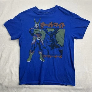My Hero Academia Shirt Medium M Blau Kurzarm Funimation Horikoshi Herren  - Bild 1 von 13