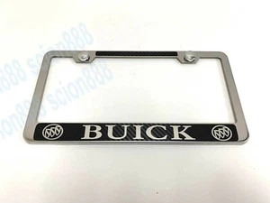 1pc Carbon Style ForBUICK Stainless Steel License Plate Frame CF/UD - Bild 1 von 1
