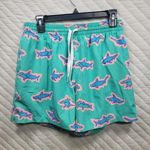 Chubbies Shorts Herren Medium Apex Schwimmer Badehose türkis Hammerhaie - Bild 1 von 7