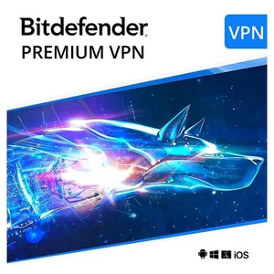 Bitdefender Premium VPN 2025 Unlimited VPN 10 PC Devices 1 Year (EMAIL) - Picture 1 of 1