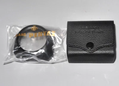 Mint* Vintage Asahi Pentax Takumar 1:3.5 28mm clamp-on lens hood + Leather case - Image 1 of 4